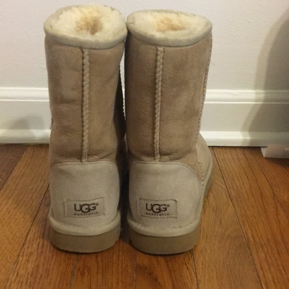 UGG Shoes Sand Colored Short Uggs Poshmark